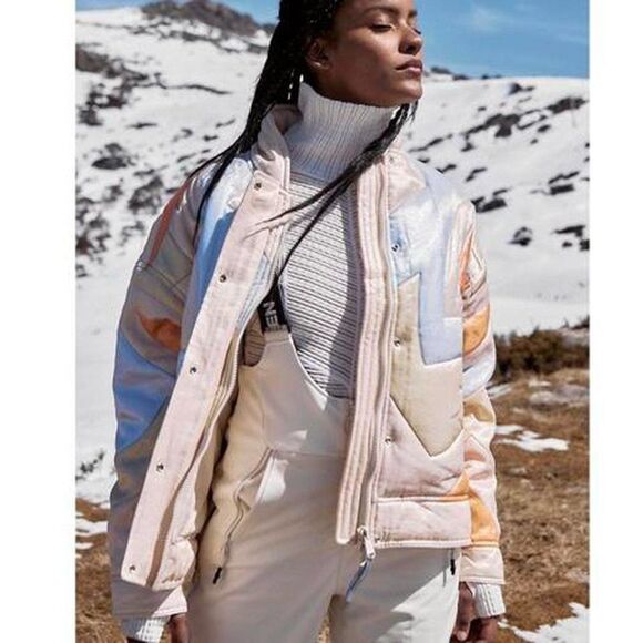 Free People Women's Shine On Puffer Jacket Coat - Picture 2 of 8